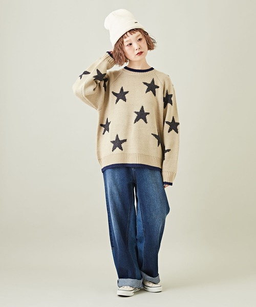 「CUBE SUGAR」 長袖ニット M ベージュ レディース_画像8