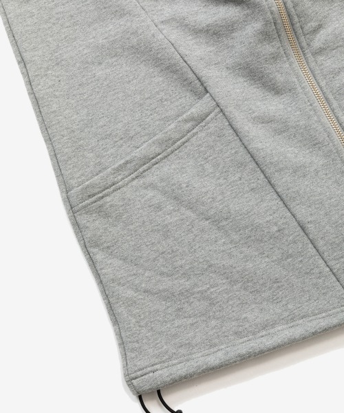 「rehacer」 ジップアップパーカー MEDIUM ブルーグリーン メンズ_画像6
