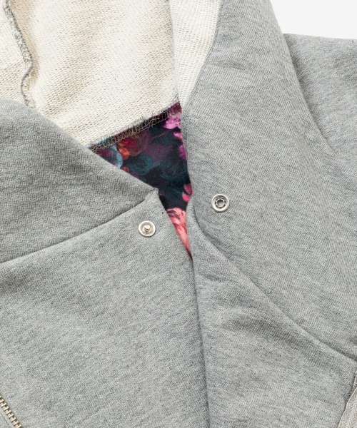 「rehacer」 ジップアップパーカー MEDIUM ブルーグリーン メンズ_画像7