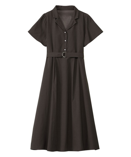 「alotta」 シャツワンピース M ピンク レディース_画像7