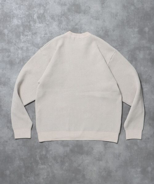 「FFEIN」 長袖ニット LARGE アイボリー メンズ_画像4