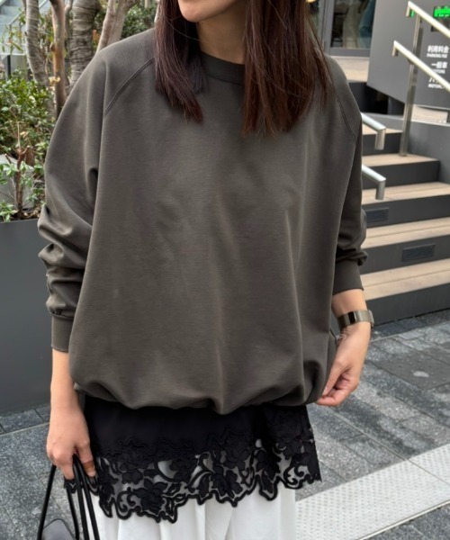 tシャツ 「WEB限定」ドロストカットプルオーバー レディースの画像