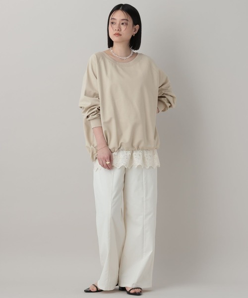 tシャツ 「WEB限定」ドロストカットプルオーバー レディースの画像