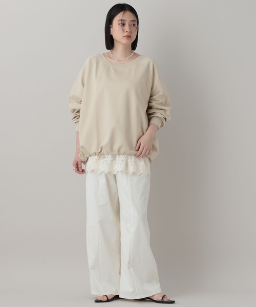 tシャツ 「WEB限定」ドロストカットプルオーバー レディースの画像