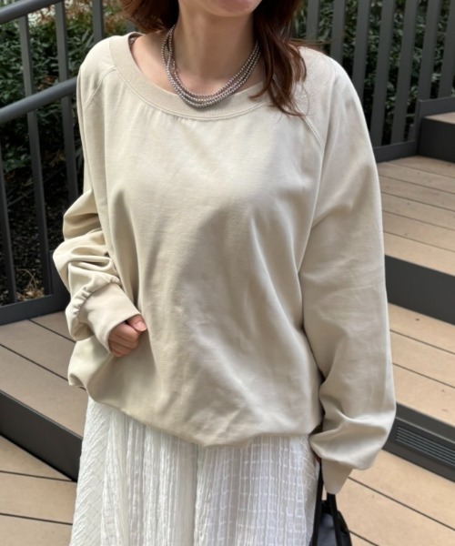 tシャツ 「WEB限定」ドロストカットプルオーバー レディースの画像
