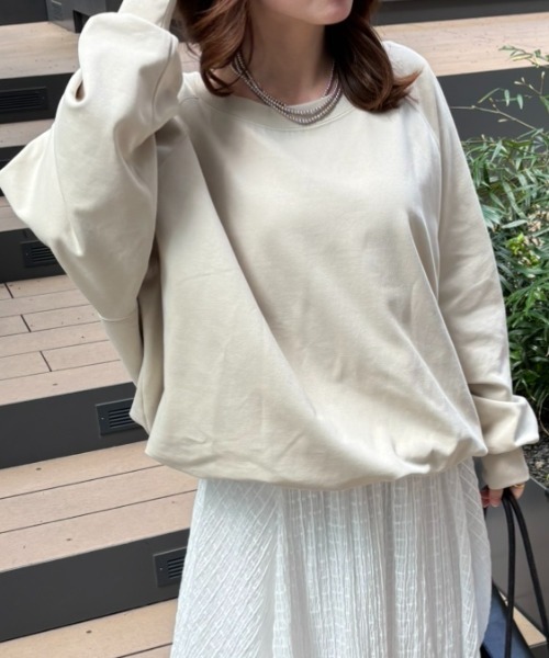 tシャツ 「WEB限定」ドロストカットプルオーバー レディースの画像