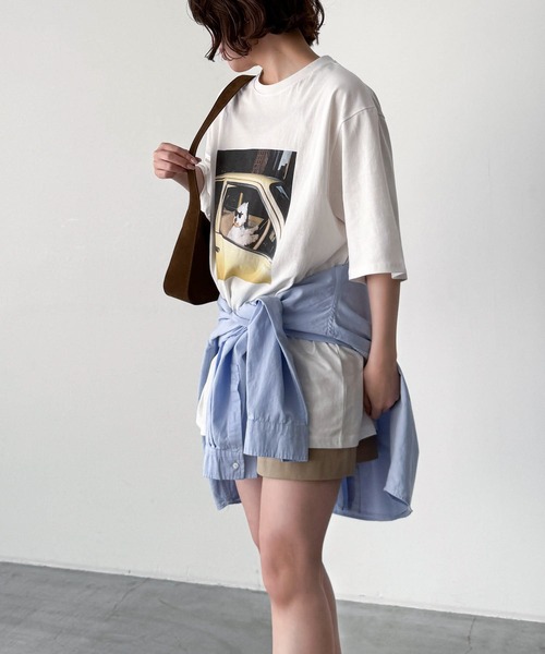 tシャツ Lakey Park　driving dog Tシャツ レディースの画像