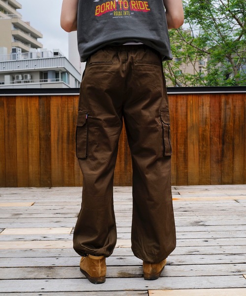 「roial」 イージーパンツ MEDIUM ブラウン メンズ_画像9