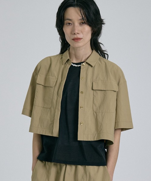 qualite（カリテ） ブラウス シャツ 「接触冷感・透湿・撥水・UVカット 