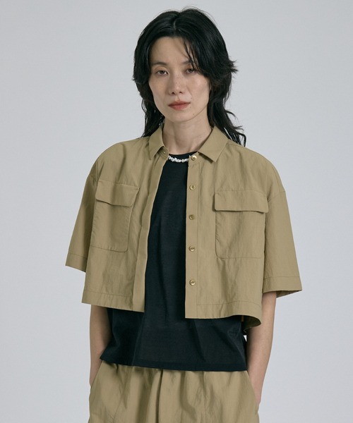 qualite（カリテ） ブラウス シャツ 「接触冷感・透湿・撥水・UVカット 