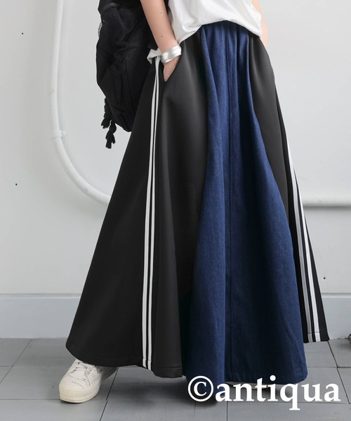 「antiqua」 フレアスカート ONESIZE ブラック レディース_画像4