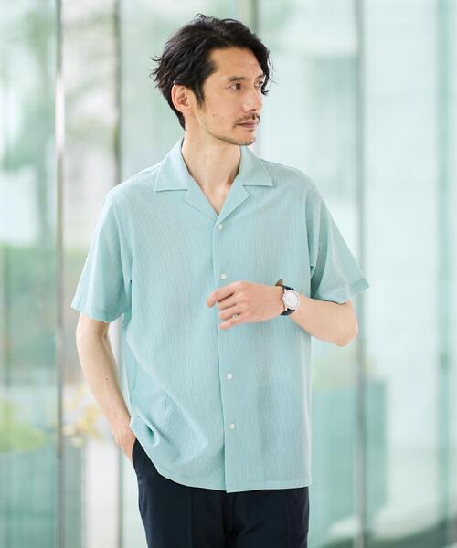 TAKEO KIKUCHI（タケオキクチ） シャツ 半袖 「通気性」トリコット