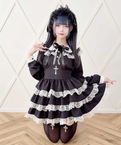 MA*RS（マーズ） セットアップ クロス刺繍ティアードセットアップ 2点