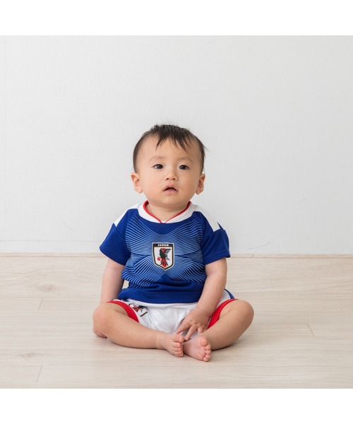 ベビー服 ロンパース 半袖ユニホームロンパース サッカー日本代表ver
