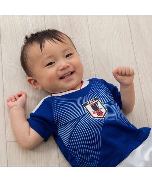 ベビー服 ロンパース 半袖ユニホームロンパース サッカー日本代表ver