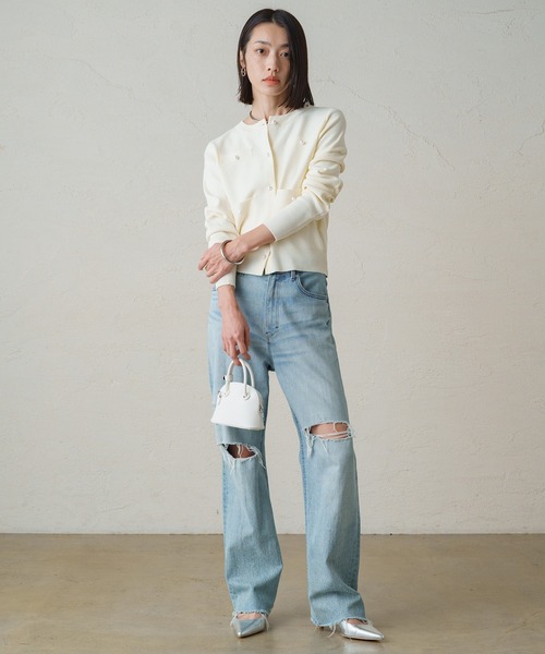 「LOUNGEDRESS」 カーディガン FREE ネイビー レディース_画像6