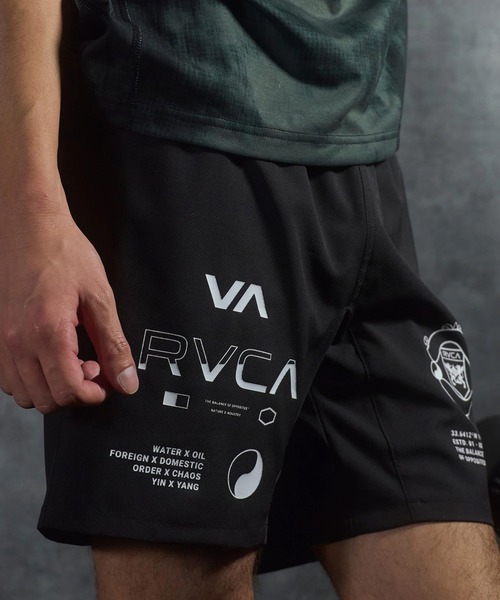 RVCA（ルーカ）新品タグ付き　ショートパンツ ハーフパンツ ブラック　M RVCA（ルーカ） パンツ ハーフパンツ ショートパンツ ショーツ ロゴ