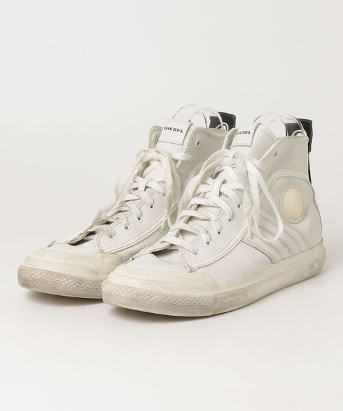 DIESEL ホワイト ハイカットスニーカー DIESEL（ディーゼル） ハイカットスニーカー 28.5cm ホワイト メンズ