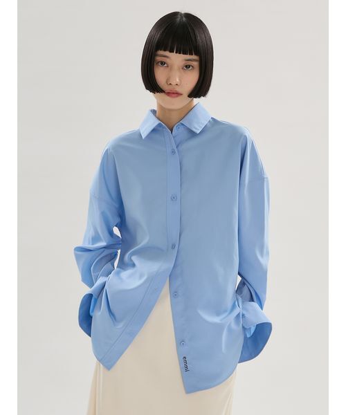 パジャマ ルームウェア 「LUMISHADE」ベーシックシャツ/UVカット/接触冷感 レディースの画像