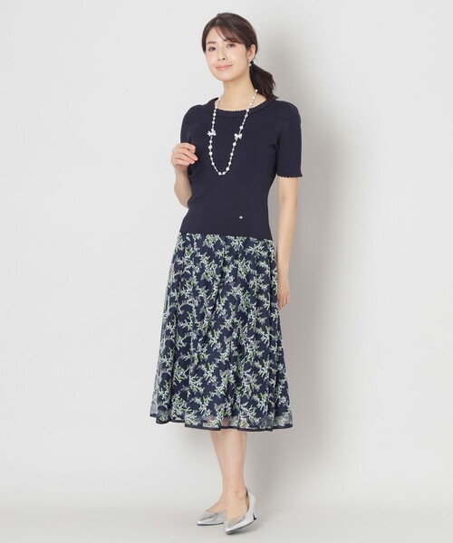 「TO BE CHIC」 半袖ニット 40 ピンク系その他2 レディース_画像4