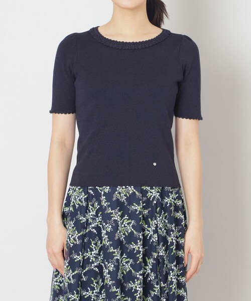 「TO BE CHIC」 半袖ニット 40 ピンク系その他2 レディース_画像6