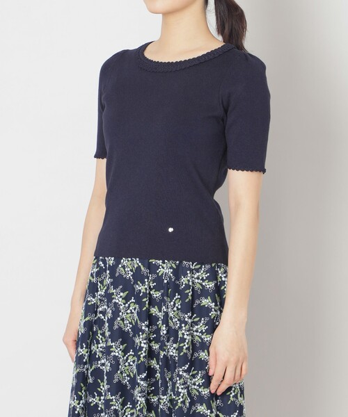 「TO BE CHIC」 半袖ニット 40 ピンク系その他2 レディース_画像7