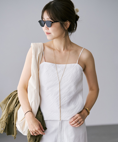 plage プラージュ　middle top キャミソール　黒•白セット plage（プラージュ） キャミソール R'IAM キャミソール : ZOZOTOWN