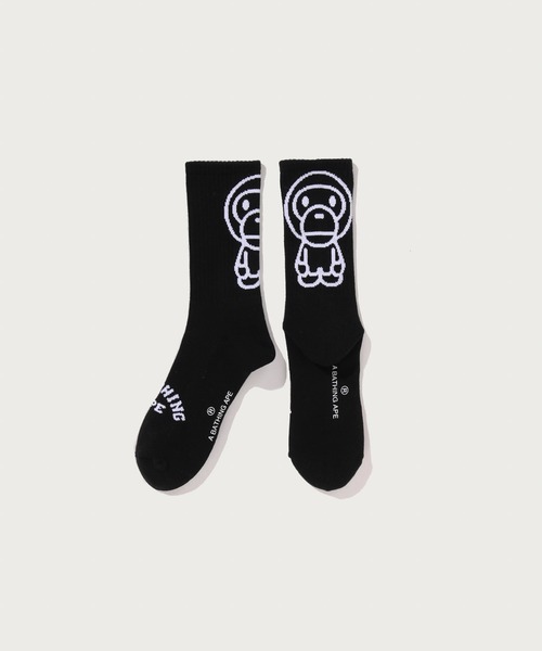 A BATHING APE（アベイシングエイプ） 靴下 BABY MILO SOCKS メンズ