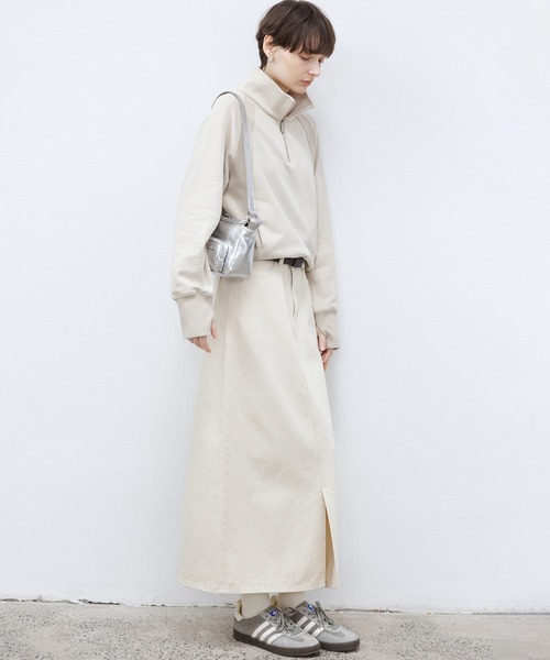 「tageechita」 デニムスカート X-SMALL オフホワイト レディース_画像3