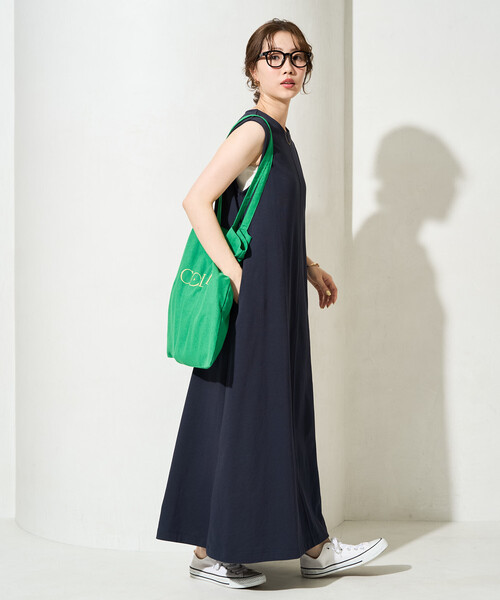 「FREAK'S STORE」 ノースリーブワンピース MEDIUM グレー レディース_画像3