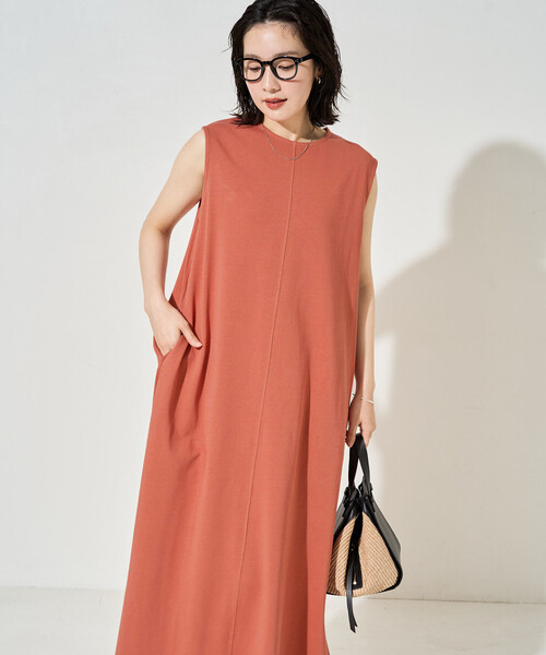 「FREAK'S STORE」 ノースリーブワンピース MEDIUM グレー レディース_画像5