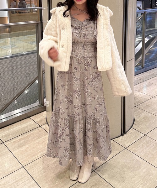 「apres jour」 長袖ワンピース X-LARGE ブラック系その他 レディース_画像4