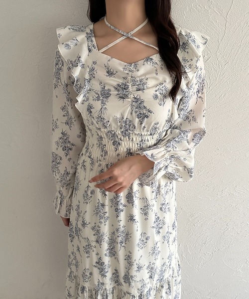 「apres jour」 長袖ワンピース X-LARGE ブラック系その他 レディース_画像7