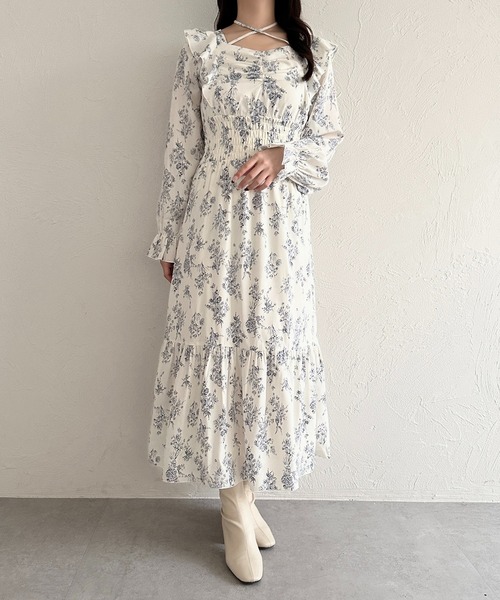 「apres jour」 長袖ワンピース X-LARGE ブラック系その他 レディース_画像9