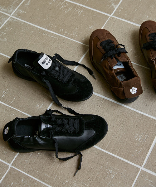 「MARY QUANT」 シューズ 24 ブラウン レディース_画像6