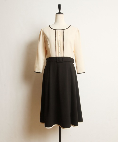 「tocco closet」 7分袖ワンピース M ピンク レディース_画像2