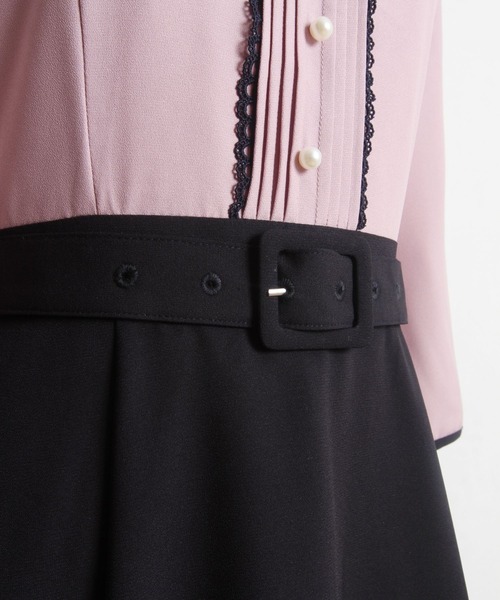 「tocco closet」 7分袖ワンピース M ピンク レディース_画像5