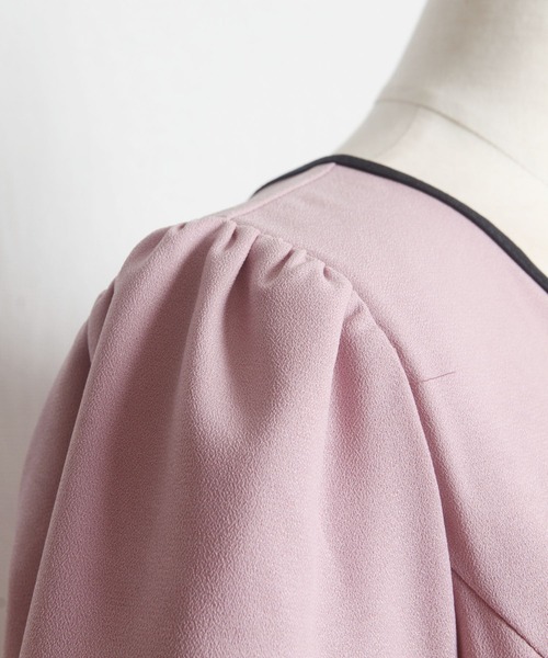 「tocco closet」 7分袖ワンピース M ピンク レディース_画像9