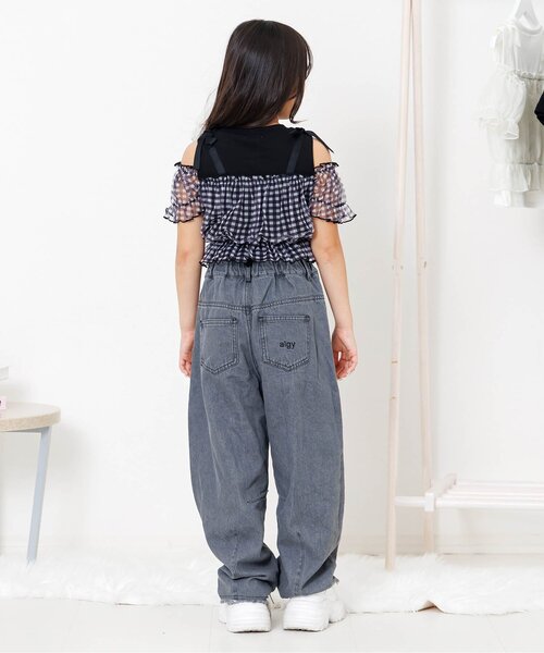 「algy」 「KIDS」半袖カットソー 150 ブラック キッズ_画像3