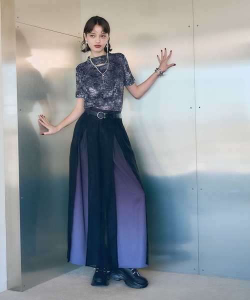 HARE（ハレ） tシャツ 半袖 フラワーフロッキーカット(HARE