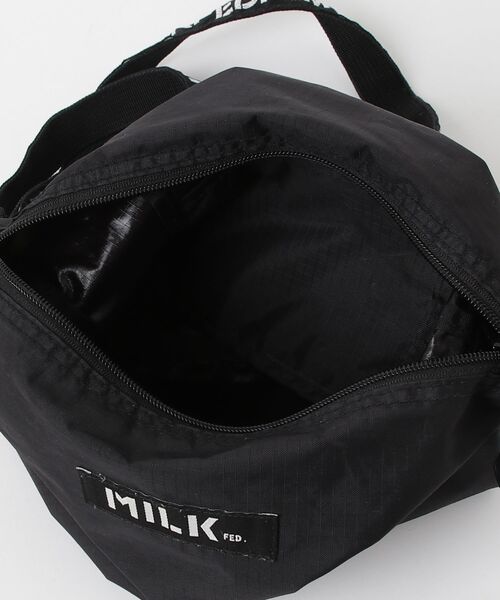 「MILKFED.」 ワンポイントショルダーバッグ - ブラック レディース_画像4