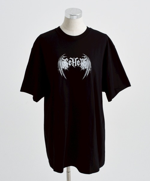 「REFLEM」 半袖Tシャツ FREE ブラック×レッド レディース_画像3