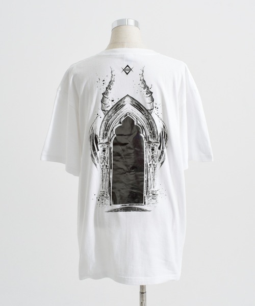 「REFLEM」 半袖Tシャツ FREE ブラック×レッド レディース_画像9