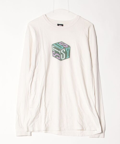STUSSY（ステューシー） 長袖Tシャツ M ホワイト メンズ : ZOZOTOWN