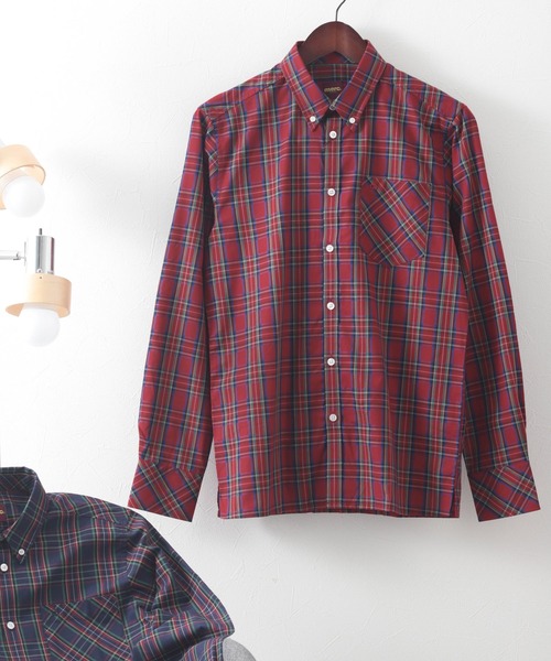 merc（メルク） シャツ タータンチェックシャツ メンズ : ZOZOTOWN