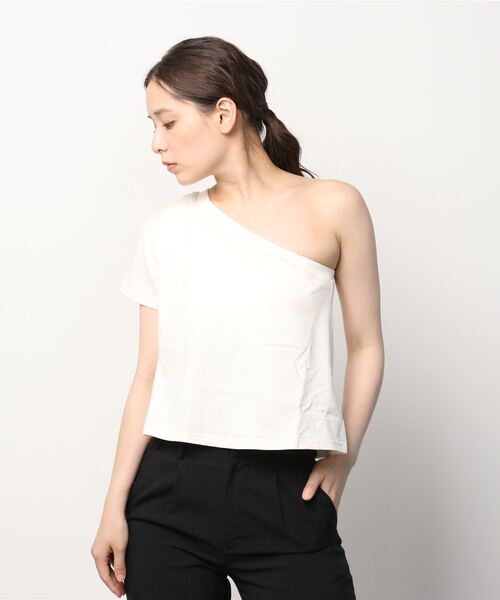tシャツ JURI×SEAGREEN(シーグリーン) カップinワンショルダーTOPS レディース