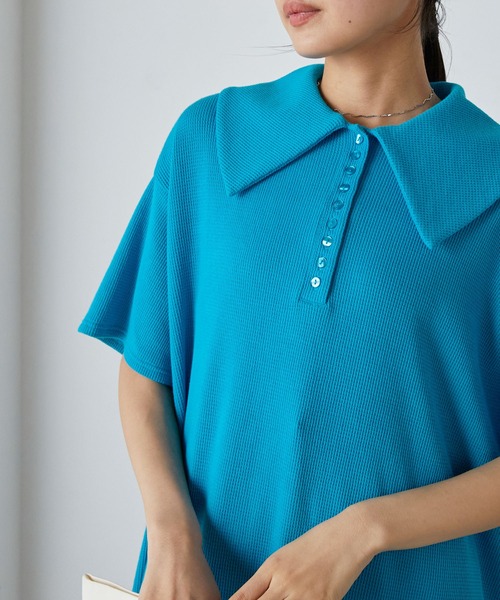 forksy.（フォルクシー） ワンピース 半袖 「forksy.」ワッフルビッグ