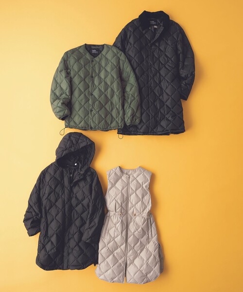 アンフィーロ　TAION キルティングジャケット 自宅で洗濯OK / 軽量で暖かい】TAIONコラボ キルティングブルゾン