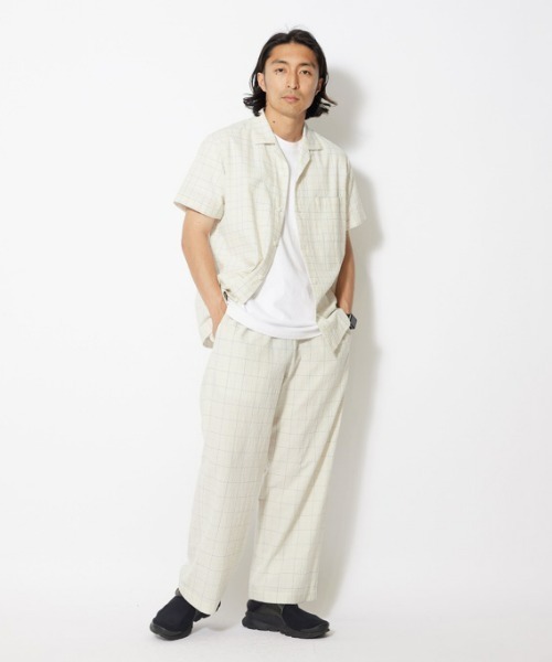 Co/Pe Washer Check Pants L Ecru(PA-23SU20104EC) | パンツの