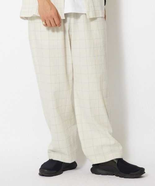 snow peakパンツ Co/Pe Washer Check Pants L snow peak パンツ Co/Pe Washer Check Pants メンズ レディース